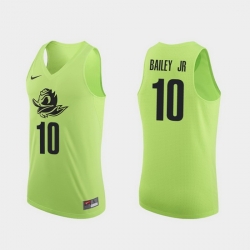 Men Oregon Ducks Victor Bailey Jr. Apple Green Authentic College Basketball Jersey 0A