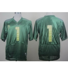 Oregon Ducks No.1 Fan Green Pro Combat Pac-12 College Football Jerseys