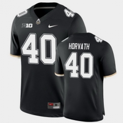 Men Purdue Boilermakers Zander Horvath College Football Game Black Jersey