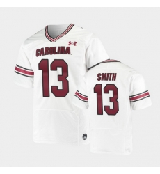 Men South Carolina Gamecocks Shi Smith Replica White Premiere Football Jersey