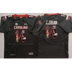 South Carolina Gamecocks 14 C Shaw Black Portrait Number College Jersey