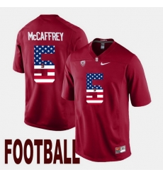 Christian Mccaffrey Cardinal Stanford Cardinal Us Flag Fashion Jersey