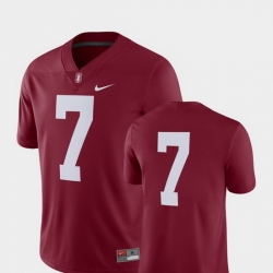 Men Stanford Cardinal 7 Cardinal College Football 2018 Game Jersey