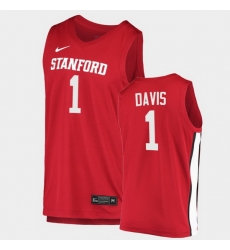 Men Stanford Cardinal Daejon Davis College Basketball Red 2020 21 Jersey