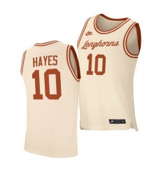 Texas Longhorns Jaxson Hayes Cream Retro Texas Longhorns Jersey