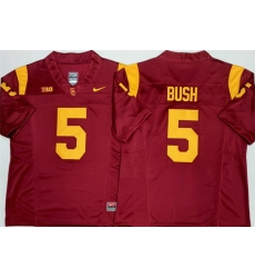 Men USC Trojans  5 Reggie Bush F U S E  Red Stitched Jersey