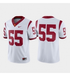 Men Usc Trojans 55 White Game College Football Jersey