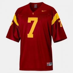 Men Usc Trojans Matt Barkley College Football Red Jersey