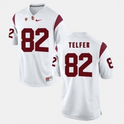 Men Usc Trojans Randall Telfer Pac 12 Game White Jersey