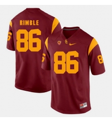 Men Usc Trojans Xavier Grimble Pac 12 Game Red Jersey