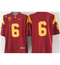 USC Trojans #6 Red Limited Stitched NCAA Jersey