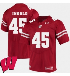 Men Wisconsin Badgers Alec Ingold Red Alumni Football Game Ncaa 2018 Jersey