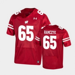 Men Wisconsin Badgers Ryan Ramczyk Premier Red Football Jersey