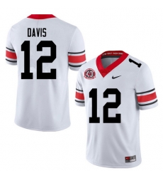 2020 Men #12 Rian Davis Georgia Bulldogs 1980 National Champions 40th Anniversary College Football