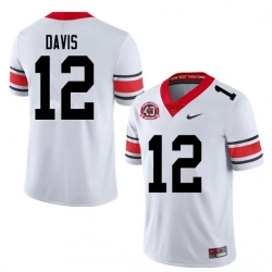 2020 Men #12 Rian Davis Georgia Bulldogs 1980 National Champions 40th Anniversary College Football