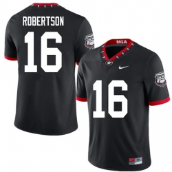 2020 Men #16 Demetris Robertson Georgia Bulldogs Mascot 100th Anniversary College Football Jerseys S