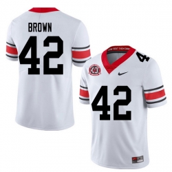 2020 Men #42 Matthew Brown Georgia Bulldogs 1980 National Champions 40th Anniversary College Footbal