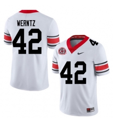 2020 Men #42 Mitchell Werntz Georgia Bulldogs 1980 National Champions 40th Anniversary College Footb