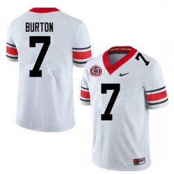 2020 Men #7 Jermaine Burton Georgia Bulldogs 1980 National Champions 40th Anniversary College Footba