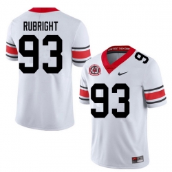 2020 Men #93 Bill Rubright Georgia Bulldogs 1980 National Champions 40th Anniversary College Footbal