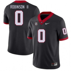 Men #0 Roderick Robinson II Georgia Bulldogs College Football Jerseys Stitched-Black