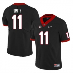 Men #11 Arian Smith Georgia Bulldogs College Football Jerseys Sale-Black