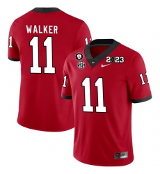 Men #11 Jalon Walker Georgia Bulldogs 2022-23 CTP National Championship Football Jerseys