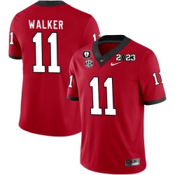 Men #11 Jalon Walker Georgia Bulldogs 2022-23 CTP National Championship Football Jerseys