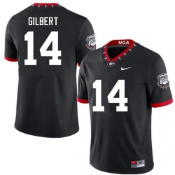 Men #14 Arik Gilbert Georgia Bulldogs College Football Jerseys Sale-100th Anniversary