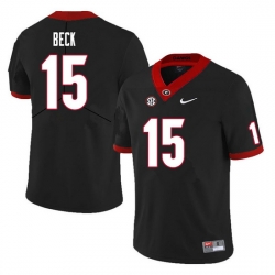 Men #15 Carson Beck Georgia Bulldogs College Football Jerseys Sale-Black