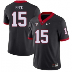 Men #15 Carson Beck Georgia Bulldogs College Football Jerseys Stitched-Black