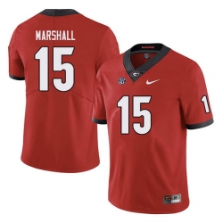 Men #15 Trezmen Marshall Georgia Bulldogs College Football Jerseys Sale-red