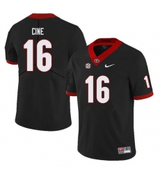 Men #16 Lewis Cine Georgia Bulldogs College Football Jerseys Sale-Black