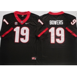 Men #19 Brock Bowers Georgia Bulldogs College Football Jerseys Sale-Black