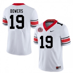 Men #19 Brock Bowers Georgia Bulldogs Nationals Champions 40th Anniversary College Football Jerseys