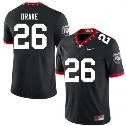 Men #26 Collin Drake Georgia Bulldogs College Football Jerseys Sale-100th Anniversary