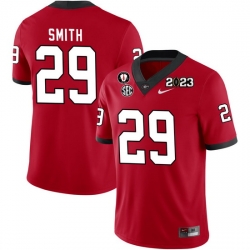 Men #29 Christopher Smith Georgia Bulldogs 2022-23 CTP National Championship Football Jerseys