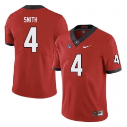 Men #4 Nolan Smith Georgia Bulldogs College Football Jerseys Sale-red