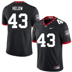 Men #43 Matthew Helow Georgia Bulldogs College Football Jerseys Sale-100th Anniversary