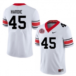 Men #45 Jacob Hardie Georgia Bulldogs College Football Jerseys Sale-40th Anniversary