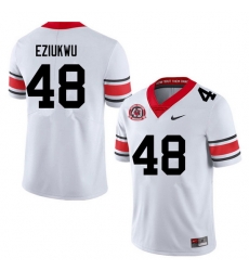 Men #48 Austine Eziukwu Georgia Bulldogs College Football Jerseys Sale-40th Anniversary