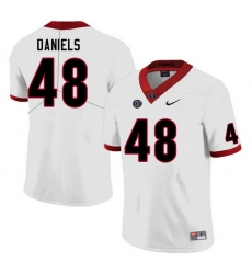 Men #48 Joseph Daniels Georgia Bulldogs College Football Jerseys Sale-White