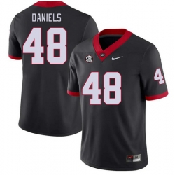 Men #48 Joseph Daniels Georgia Bulldogs College Football Jerseys Stitched-Black