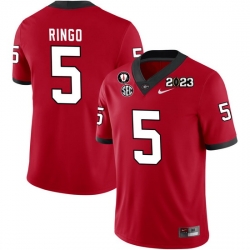 Men #5 Kelee Ringo Georgia Bulldogs 2022-23 CTP National Championship Football Jerseys