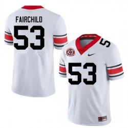 Men #53 Dylan Fairchild Georgia Bulldogs College Football Jerseys Sale-40th Anniversary