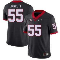 Men #55 Jamaal Jarrett Georgia Bulldogs College Football Jerseys Stitched-Black