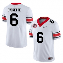 Men #6 Daylen Everette Georgia Bulldogs College Football Jerseys Sale-40th Anniversary