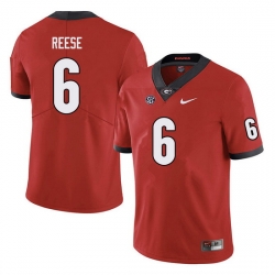 Men #6 Otis Reese Georgia Bulldogs College Football Jerseys Sale-red