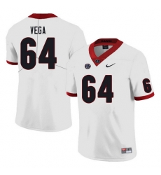 Men #64 JC Vega Georgia Bulldogs College Football Jerseys Sale-White