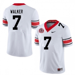 Men #7 Quay Walker Georgia Bulldogs Nationals Champions 40th Anniversary College Football Jerseys Sa